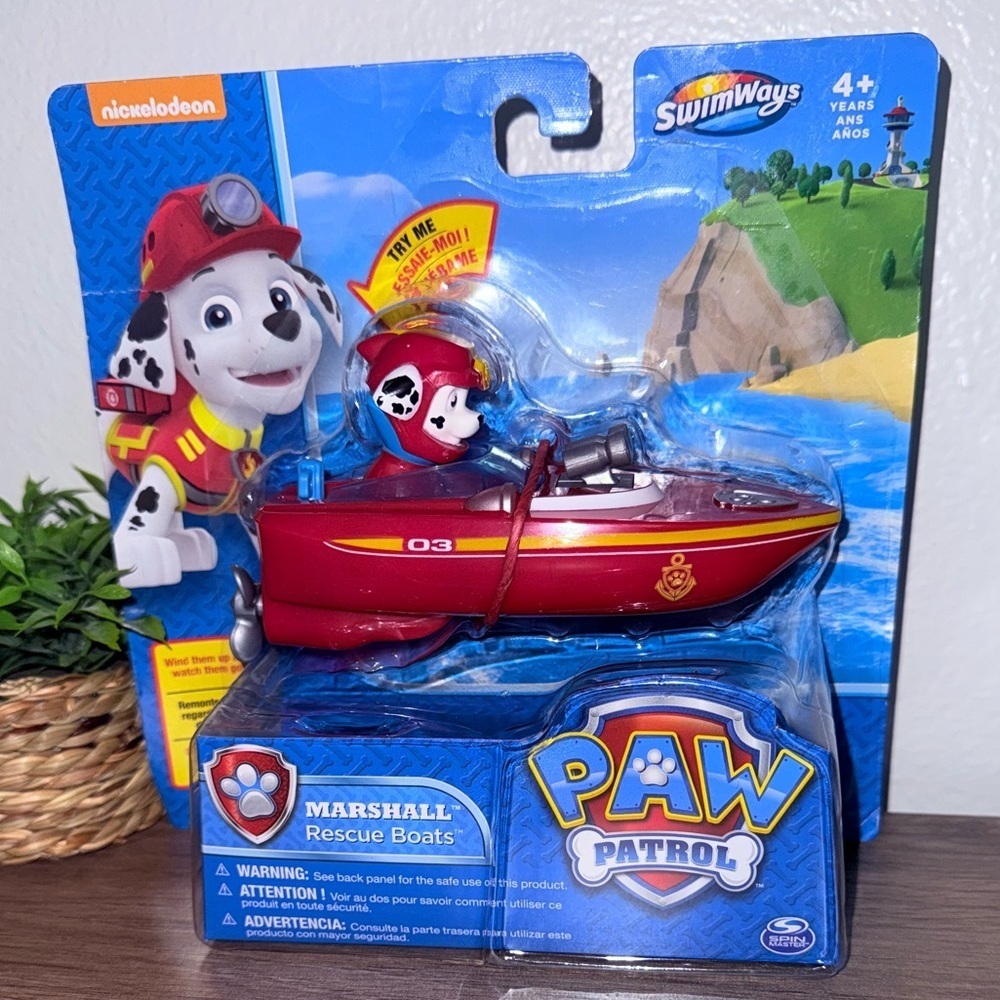 Nickelodeon Paw Patrol Marshall Red Rescue Boat
